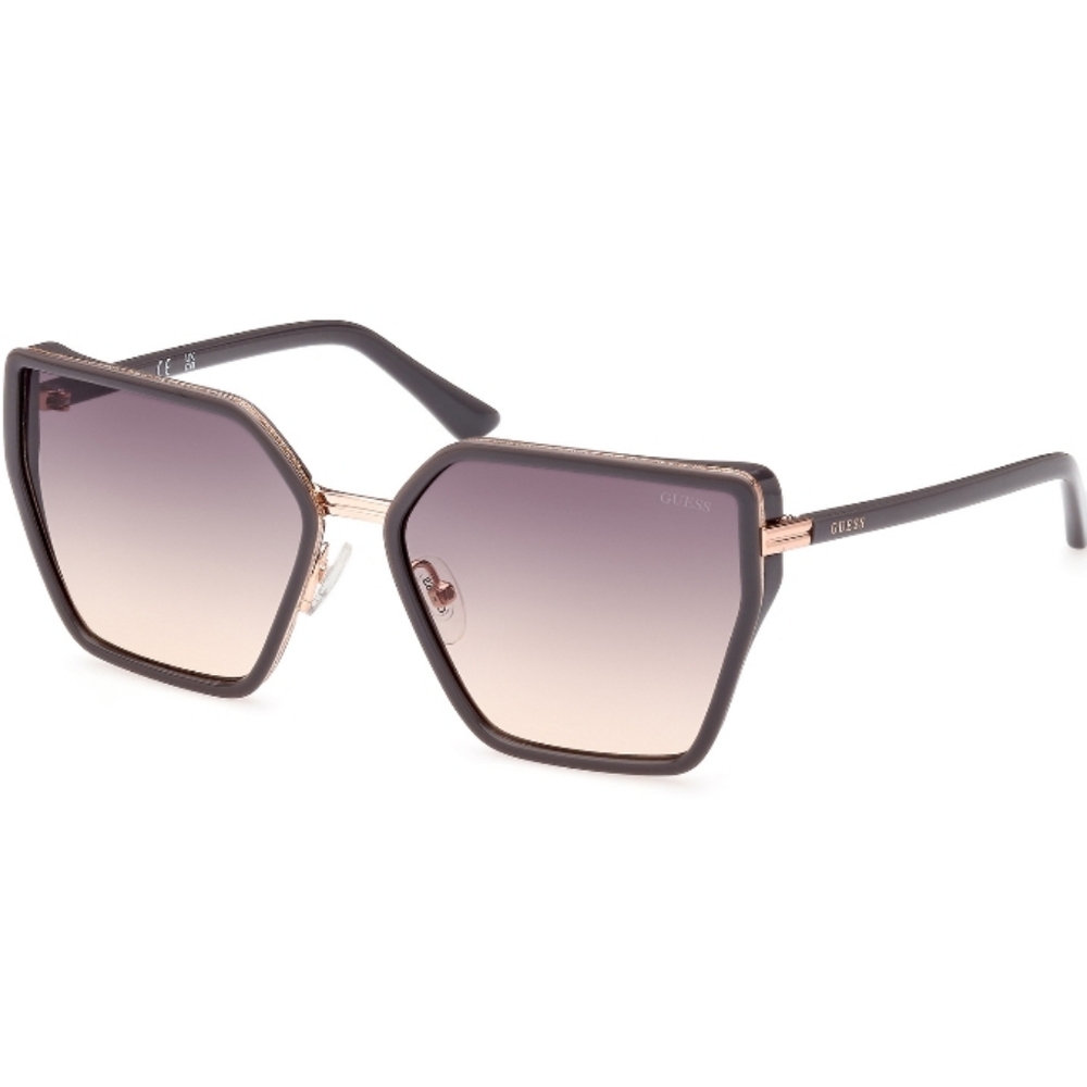 GUESS GU7871 Geometric Butterfly Sunglasses 59mm w/ Case